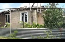 Stanica Luganskaja po ataku lotniczym najeźdców