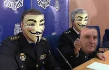 Hiszpańska policja zaatakowana przez Anonymous