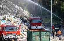 Duży pożar na Dolnym Śląsku. Płonie składowisko odpadów