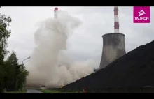 Wyburzenie chłodni kominowej Elektrownia Łagisza