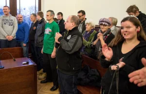 Sprzeciwiali się udziałowi Baumana w debacie. Sąd uniewinnił protestujących