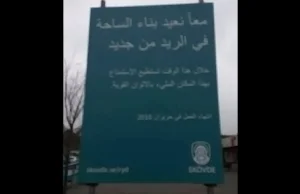 Szwecja: W miejscowości Skövde został postawiony znak w języku arabskim