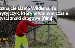 W wolnym czasie czyści znaki drogowe[film] Brawa dla tego pana!!!