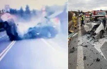 Pijany kierowca spowodował groźny wypadek. Policja opublikowała nagranie!