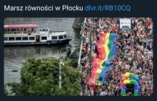 Tłuuuumy na marszu #LGBT w Płocku, szkoda, że zdjęcie z Pragi