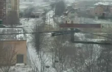Film z ataku rakietowego na Ukrainie - Krematorsk 10.02.2015