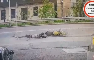 Dramatyczny wypadek motocyklisty w Jarosławiu