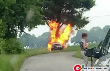 Kierowca Toyoty RAV4 spłonął żywcem w aucie. Winna hybryda czy czynnik YF1234?