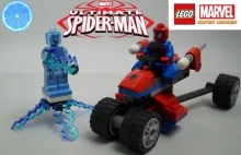 Stop Motion LEGO Spiderman trike vs Electro set 76014