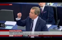 Farage żąda ujawnienia związków polityków EU z Sorosem.
