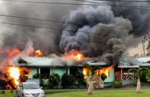 (Hawaje) Lawa z wulkanu Kilauea niszczy domy na Wielkiej Wyspie