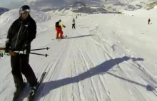 Niesamowity zjazd na nartach