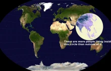 Gęstość zaludnienia Ziemi pokazana w ciekawy sposób
