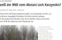 „Stuttgarter Zeitung”: Za zamachem smolenskim stoja wazni Polscy Politycy i FSB