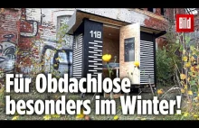 Niemcy stawiają mini-domy dla bezdomnych.