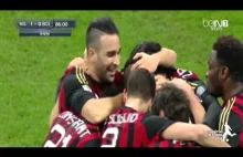 AC Milan vs Bologna 1-0 Mario Balotelli GOL