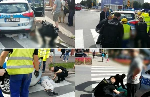Gdańsk: Policjanci potrącili starszą kobietę przed dyskontem