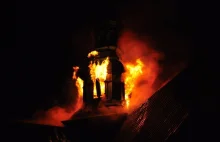 Zdjęcia pożaru klasztoru w Alwerni