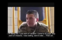 Przesłuchanie pilotki wojskowej Nadii Sawczenko w rosyjskiej niewoli