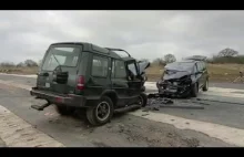 Crash Test- Land Rover Discovery vs Renault Espace.