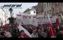 Marsz w obronie TV Trwam w Lublinie.
