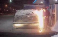 Rosjanka na stacji benzynowej podpaliła swoje auto (WIDEO) - : Portal...