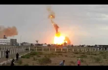 Eksplozja rosyjskiej rakiety "Proton M"