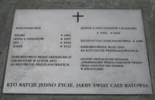 Upamiętniono rodzinę Marciniaków, zamordowaną za ukrywanie Żydów