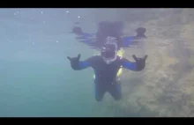 Freediving in flooded mine