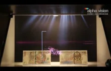 Prezentacja holograficzna nowego banknotu o nominale 500 PLN