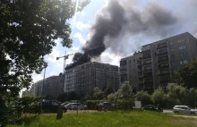 Warszawa. Pożar przy Modzelewskiego