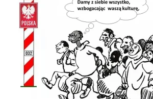 Manifestacja przeciwko imigrantom: Nie dla islamizacji Europy.