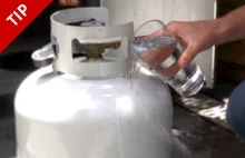 Sprawdź ile gazu pozostało w butli - prosty sposób