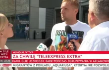 W czasie wywiadu z K.Glikiem reporterka TVN zagłuszała pytania reportera TVP