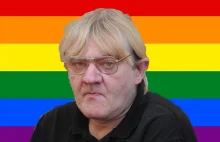 W 100 lecie niepodległości flaga LGBTP z godłem na głowną!