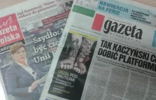'Gazeta Wyborcza' ostro w dół. Wyniki sprzedaży dzienników