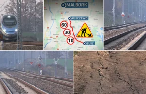 Trasa kolejowa Warszawa-Gdańsk zaczęła się sypać. Kilka lat po remoncie -...