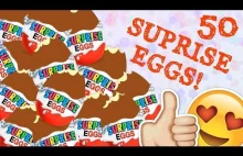 50 SUPRISE EGGS, KINDER EGGS - OPENING! WOW!
