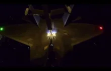 F-22 tankowanie w powietrzu