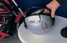 Test najtańszego kasku motocyklowego w 35 sekund [WIDEO]
