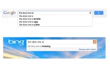 Różnica między google a bing...