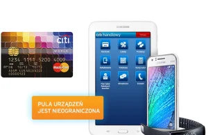 Odbierz tablet Samsung z Kartą Kredytową Citibank MasterCard World
