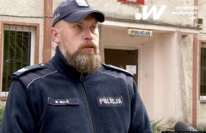 Policjant przez prawie kilometr niósł na rękach starszą kobietę - Dziennik...