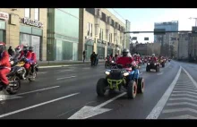 Mikołaje na motocyklach -przejechali przez Trójmiasto.