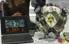 Zobacz robota ustanawiającego nowy rekord świata w układaniu kostki Rubika