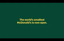 McDonalds otworzył najmniejszą restauracje na świecie. Z myślą o...