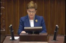 Poseł Beata Szydło - Wystąpienie z dnia 11 maja 2016 roku.