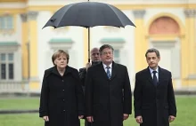 Sarkozy zmókł w Warszawie