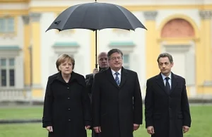 Sarkozy zmókł w Warszawie