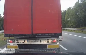 Szeryf w tirze na autostradzie. Tylko kogo on blokuje? (Zobacz film)